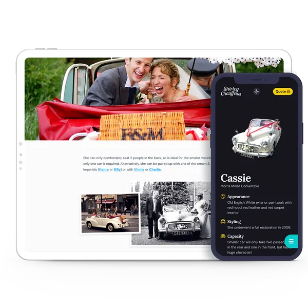 Shirley Chauffeurs responsive site
