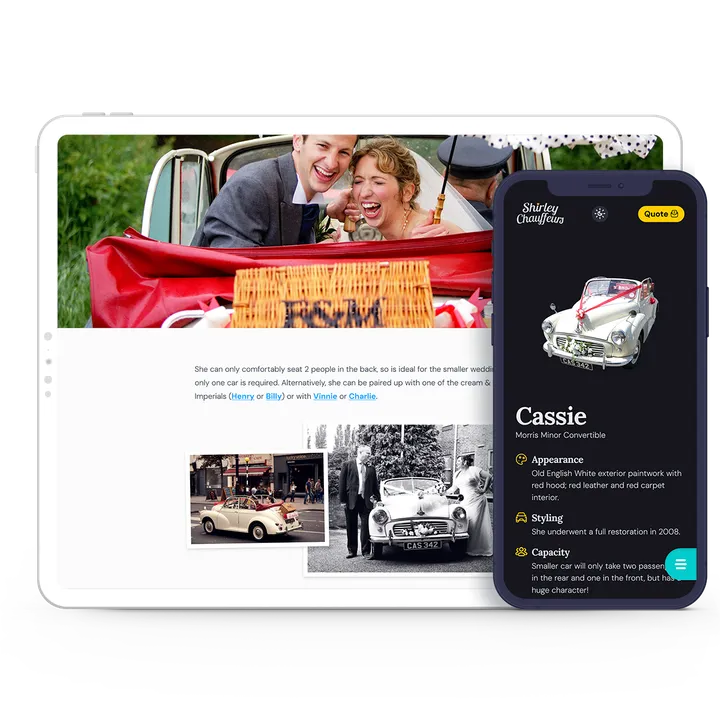 Shirley Chauffeurs responsive site