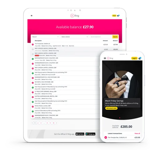 K Ring app in action logo